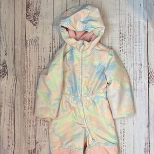 Lands' End Pastel Hooded Snowsuit girls